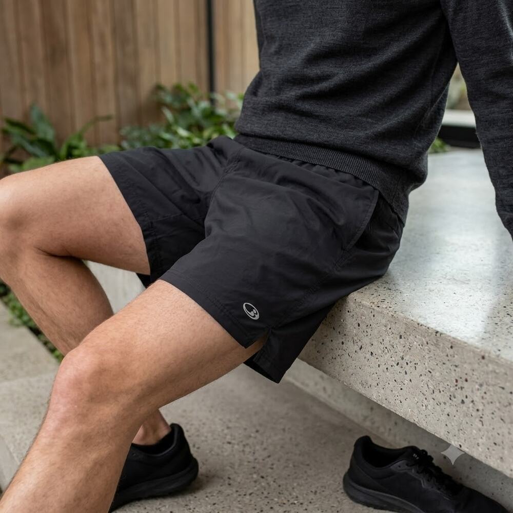 Icebreaker GT Merino Wool Cool-Lite Running Shorts Men's Medium Black Lined